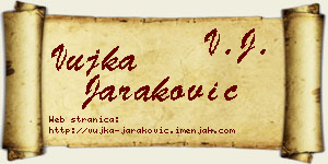 Vujka Jaraković vizit kartica